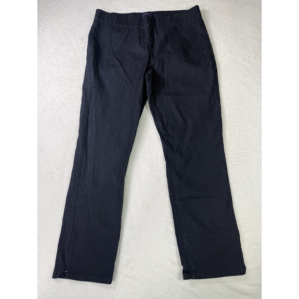NYDJ Ankle Jeans Womens 14 Dark Wash Pull Ons Lift Tuck Technology